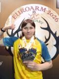 Олена Клішина - дворазова срібна призерка чемпіонату Європи з армрестлінгу