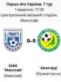 Рахунок на табло. МФК «Миколаїв» - «Авангард» (Краматорськ) – 0:0