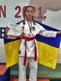 Софія Бичик виборола дві «бронзи» чемпіонату світу з карате WKC