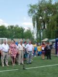 У Красноармійському районі урочисто відкрили спортивний майданчик зі штучним покриттям