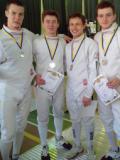 Команда шпажистів Донецької області завоювала «срібло» на Кубку України з фехтування серед юніорів
