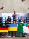 На молодіжному Кубку Європи зі скелелазіння Ксенія Горєлова виграла змагання у швидкості, Анастасія Кобець – шоста в трудності