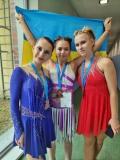 Три нагороди міжнародних змагань з роликового спорту здобули фігуристки Донеччини в Цешині
